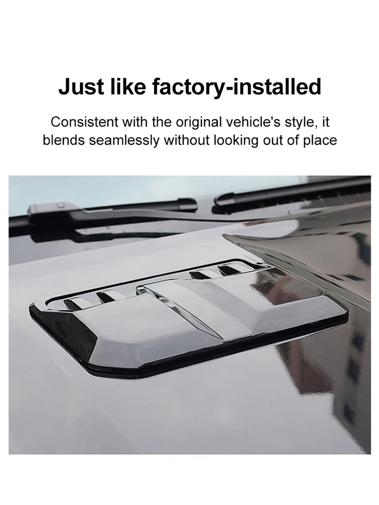 Car Exterior Accessories ABS Bonnet Scoop For Ford Ranger T9 T6 MK2 Raptor 2023 2024 2025 Air Intake Grille Inlet Trim Car Parts