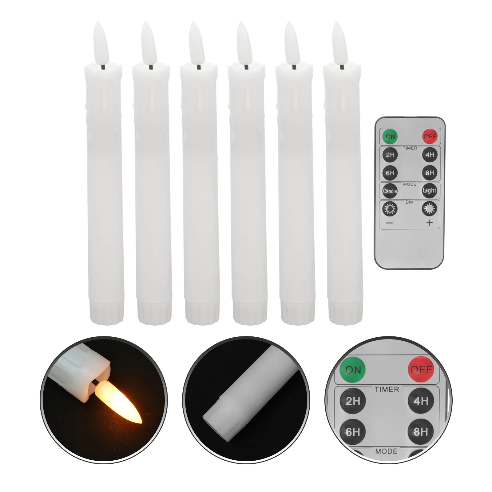 

Electronic Light Remote Control Candles Operated Flickering Flame