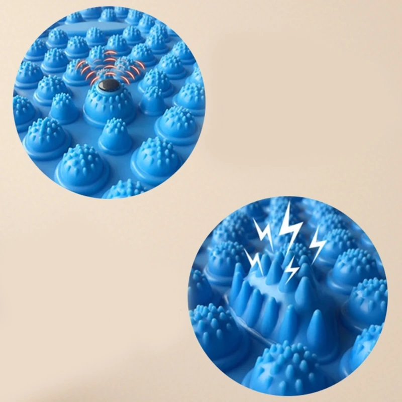 Foot Massage Relaxation Mat Muscle Relaxation Massager Feet Relaxing Mat Round Exercise Pad Pilates Yoga Accessories