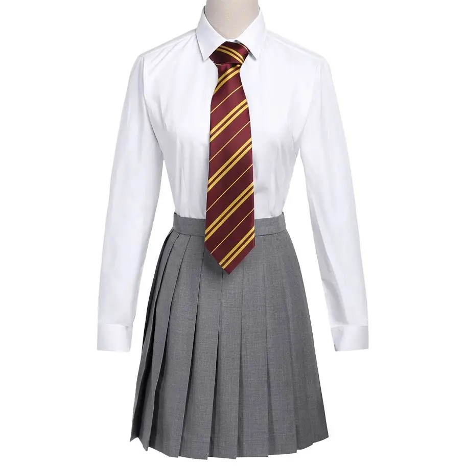 4 Farben Harried Poter Krawatte Magic School Schmale gestreifte Krawatte Halloween Cosplay Krawatte Zugang Mottoparty Kostüm Requisiten 145 cm – Detail 3