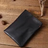 Genuine Leather Wallet Men's Short Vertical Soft Leather Handmade Men's Wallet Top Layer Cowhide Retro Ultra-thin Leather Clip 2