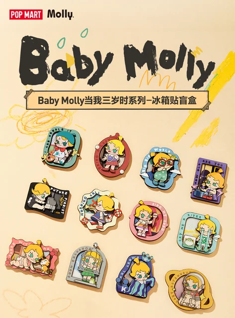 baby molly fridge magnet blind box
