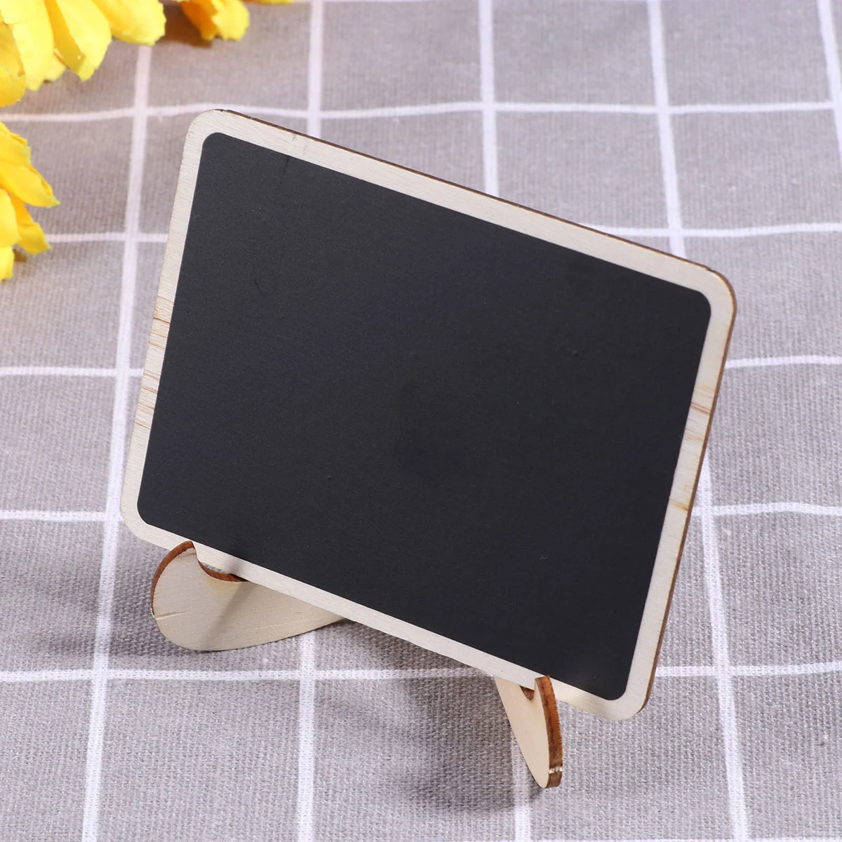 

14 Pcs Party Favors Signs Erasable Mini Chalkboard Price Tag Blackboard Bamboo Wooden Chalkboards Decorative