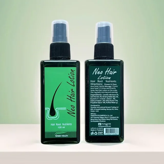 120ml Neo Hair Lotion Hair Root HAIR BEARD SIDEBURNS LONGER Herbs 100% Original Thailand Free Gift
