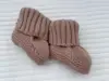 Infant Baby Neutral Booties 100% Cotton Knit Baby Socks Unisex Toddler Baby Shoes Shower Gift 4