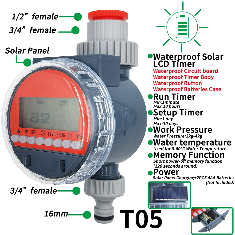 Solar LCD Timer