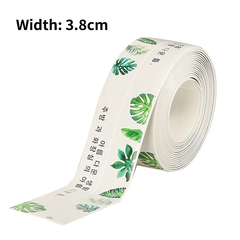 2021 New Bathroom Kitchen Shower Sink Bath Sealing Strip Tape Caulk Strip Self Adhesive Waterproof Wall Sticker Sink Edge Tape 