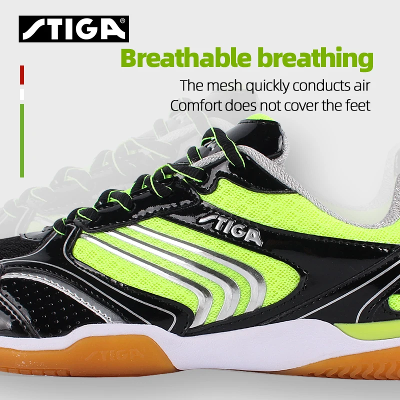 Original New Stiga Table Tennis Sneakers for Kids Boy Girls Ping Pong Sport Shoes CS-86