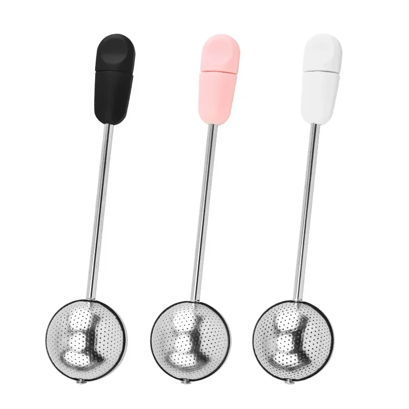 304 Stainless Steel Tea Infuser Strainer Long Handle