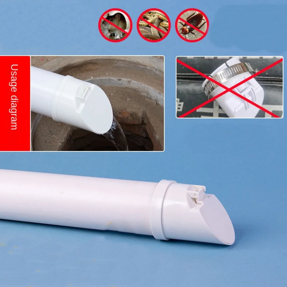 50-160mm PVC Drain Pipe Floor Drains Sewage Pipe Large Displacement Anti odor anti-rat Cover Septic Tank Outdoor Valve