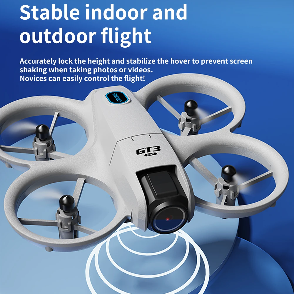 Nuovissimi Droni GPS GT3 con Doppia Fotocamera 8K HD 180° ° Quadricotteri FPV 5G WIFI con Motori Brushless, Evitamento Ostacoli Intelligente, Pieghevoli - immagine 5