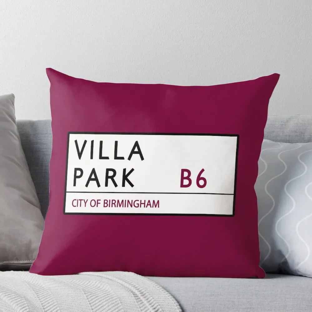 

Villa Park Road Sign Throw Pillow Cushions For Decorative Sofa ornamental pillows Sofas Covers