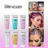 Multifunctional Eye Glitter Nail Hair Body Face Glitter Gel Art Flash Loose Sequins Cream With Smear Spoon Festival Glitter Deco 1
