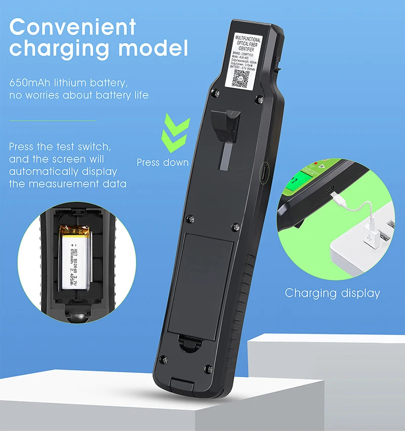 AUA-40A/40D Fiber Optic Identifier Fiber Cable Testing Tool Live Optical Fiber D