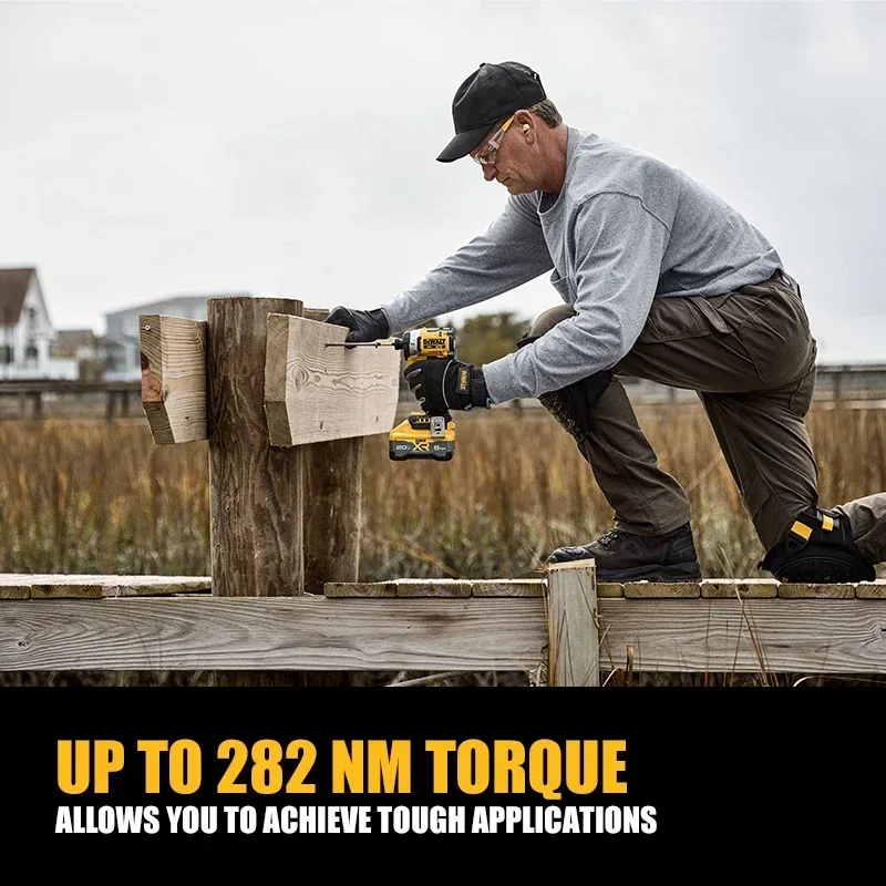 DEWALT 충전식 다기능 브러시리스 임팩트 전기 드릴 전동 공구, DCF860, 20V MAX, DCF860N, DWA2PH2SL 포함