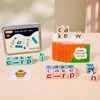 Fun Letter Spelling English Words Wooden Blocks Flash Cards Game Parent-Child Interaction Montessori Educational Language Toys 4