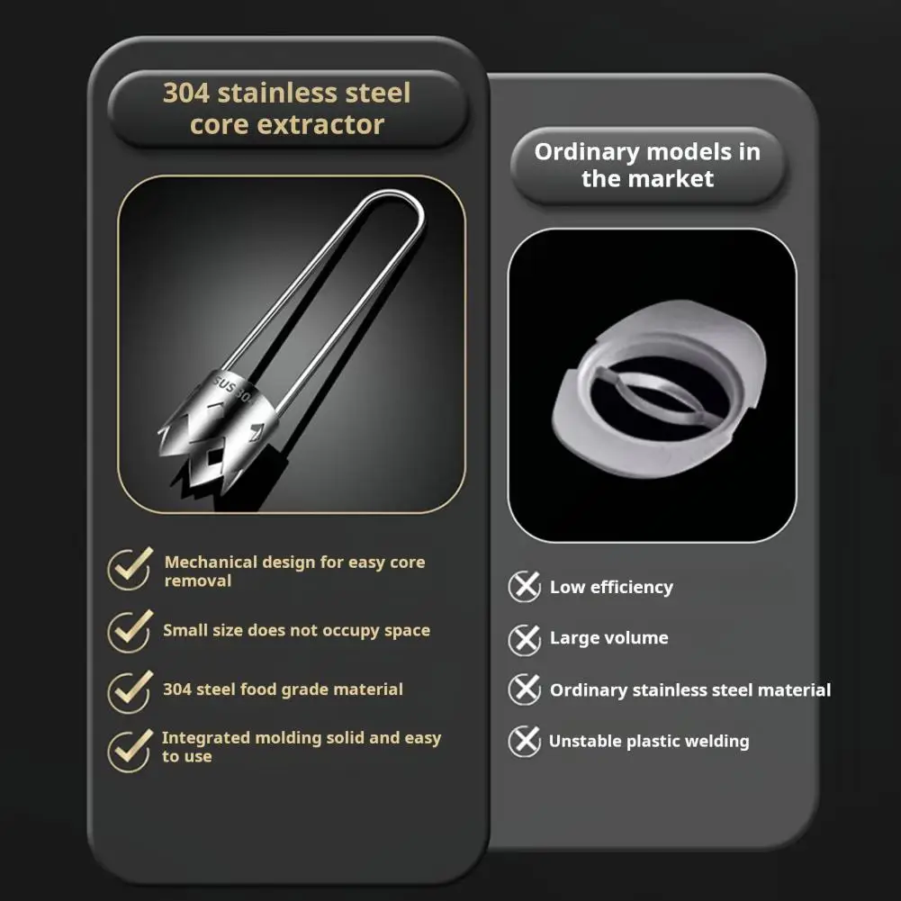 1Pc Stainless Steel Core Remover Tool For Red Bell Peppers Pear Fruit Corer Easy Twist Pull Multifunctional Kitchen Gadget_voghion.com