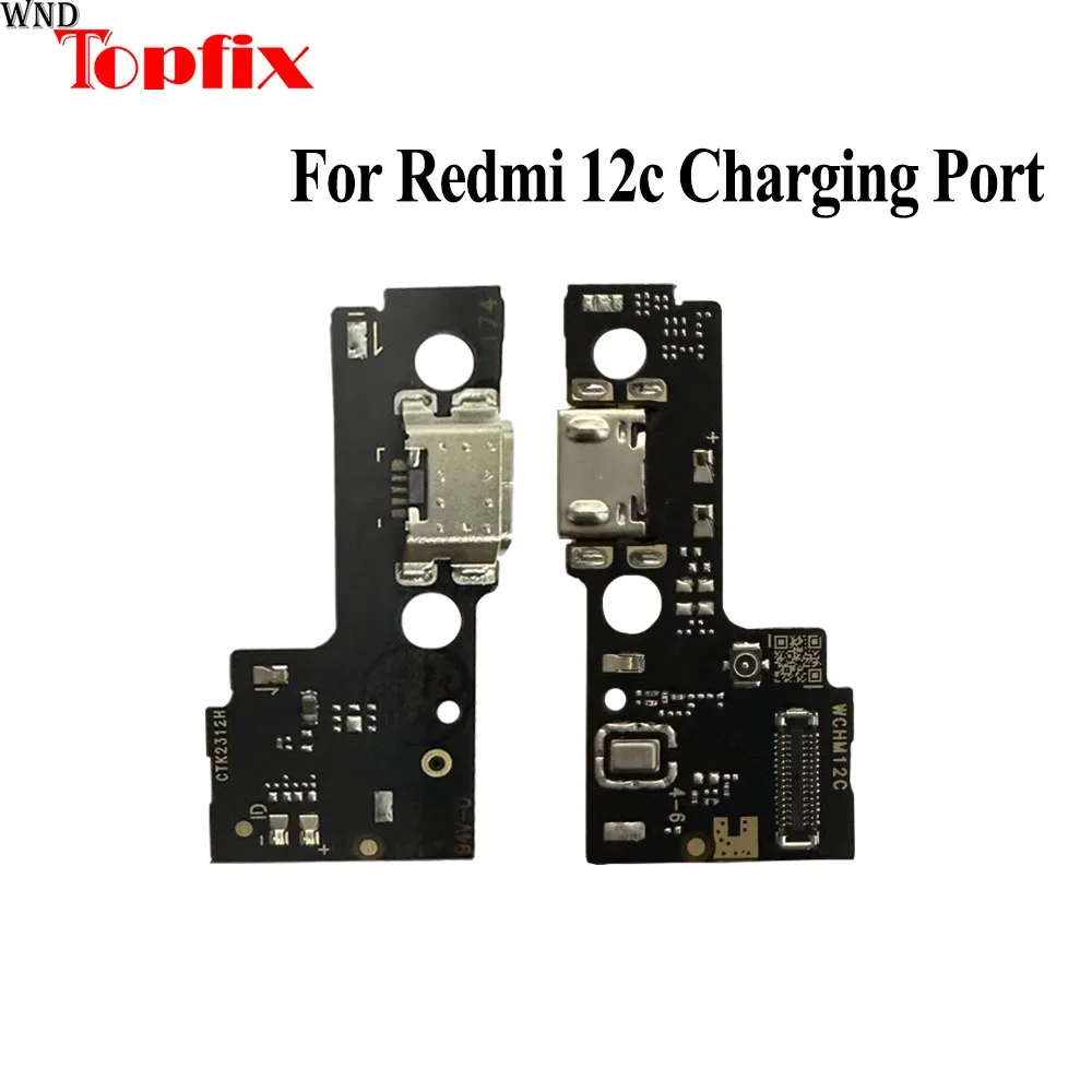 

For Xiaomi Redmi 12c USB Charging Port Flex Cable For Redmi 12c 22120RN86G Charger Port Dock Plug Connect Board Replacement