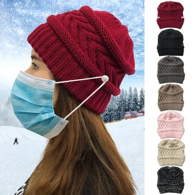 

Slouchy Beanie For Women Soft Warm Tylish Winter Knitted Beanie Hats Classic Knit Stretchy Knitted Winter Hat Winter Ski Cap For
