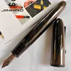 1 PCS JINHAO 9019 Screw off Cap Transparent Black Business Writing Calligraphy Pen with Big Converter 1