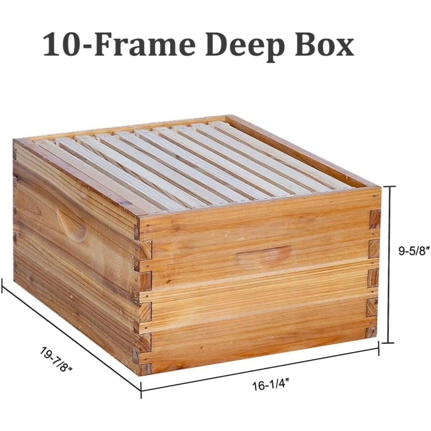 Complete honeycomb kit, 100% beeswax coated honeycomb, including honeycomb frame and base plate coated with beeswax (2 layers)