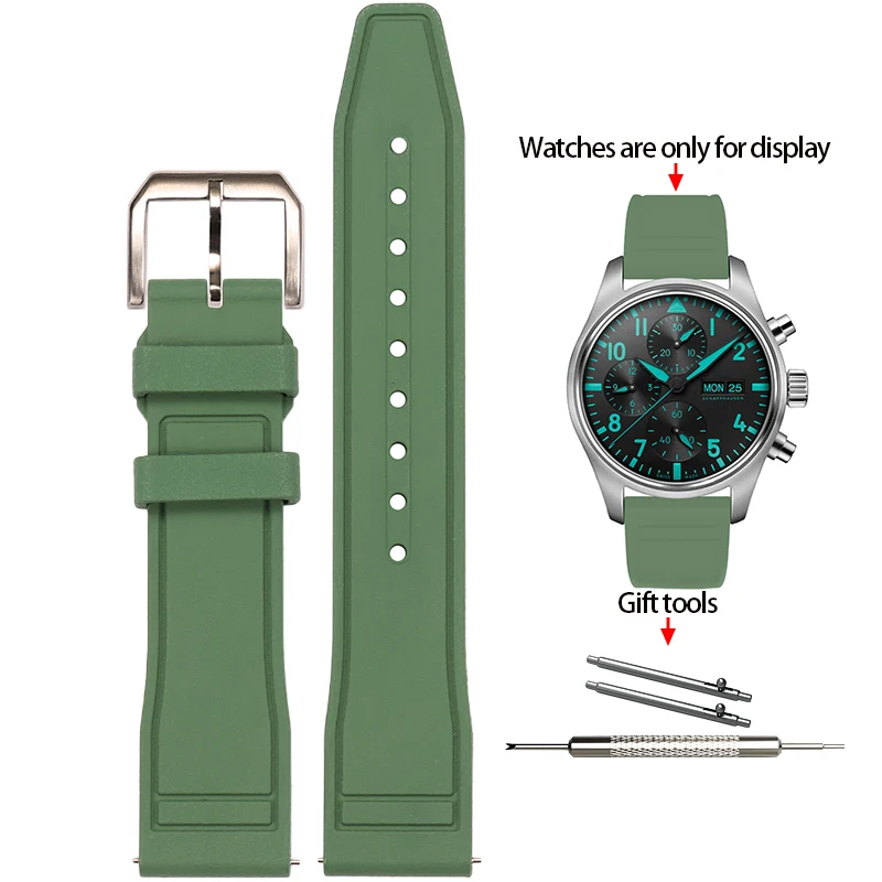 Premium Soft Fluoride Rubber Strap for Luxury Watches – Multiple Sizes Available