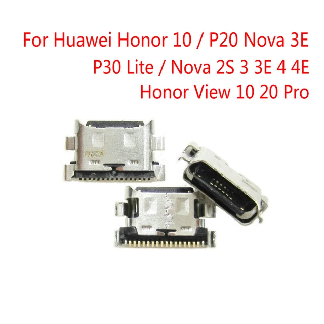 USB Type C Connector jack Dock Charging Port Socket For Huawei Honor 10 /  P20 / P30 Lite / Nova 2S 3 3E 4 4E / View 10 20 Pro