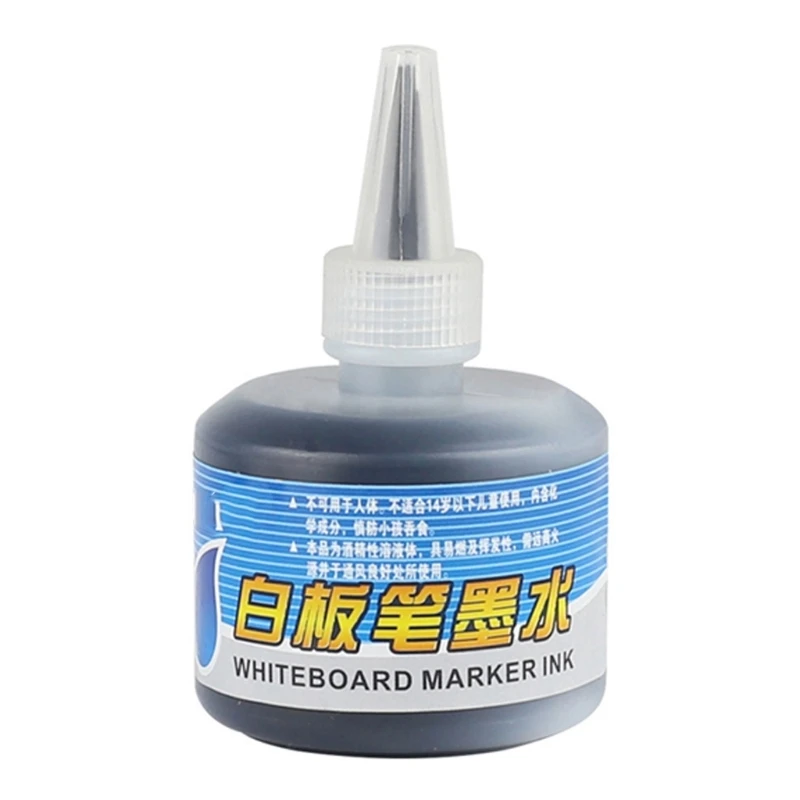 White Marker Pens,Marker Pens,Color Marker Pens,Pen Marker,Dry Erase Markers,Whiteboard Pens,Whiteboard Pen Ink 1 Bottle 50ml Refill for Refilling Inks Whiteboard Marker Pen Black Red Blue