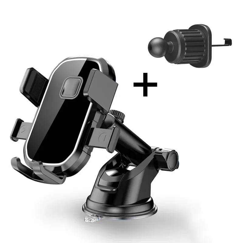Phone Holder Clip Air Outlet Phone Holder With Hook Not Fall Off Fit Universal Car Air Vent Phone Mount Extension Ac