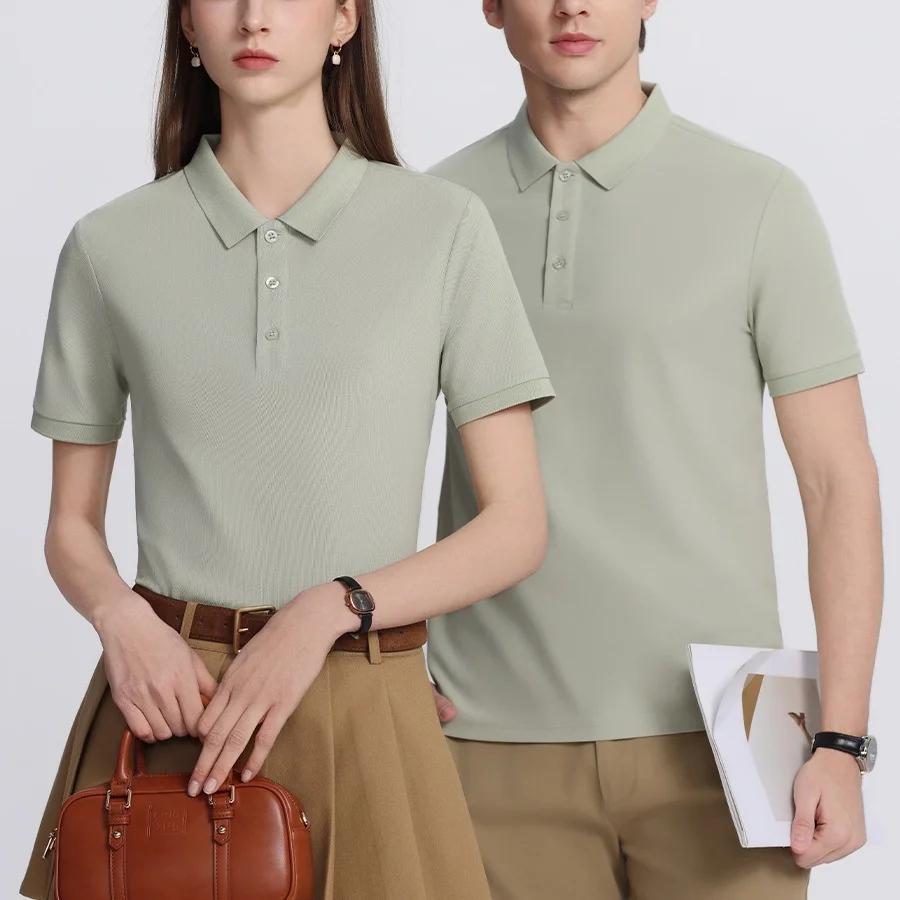 High Quality Golf Shirt Sports Casual Functional Polo Shirt Unisex Sunscreen Breathable Lapel Short-sleeved T-shirt Summer