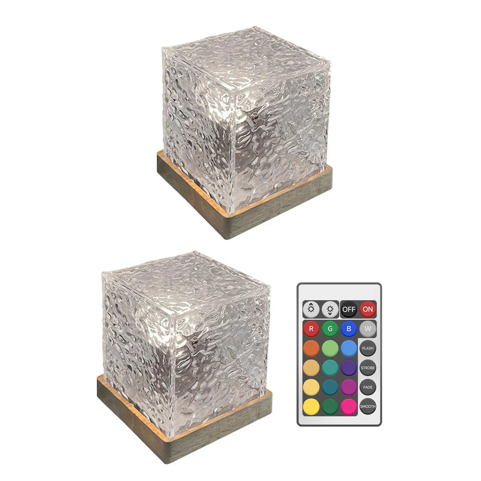 

Water Wave Table Lamp USB Creative Lights Light Color Changing Acrylic Table