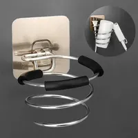 Wall Mounted Spiral Rack Organizer Hair Straightener Dryer Holder Storage Rack For Bathroom Organizer Storage Box Shelf 1