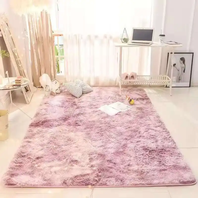 Tie-Dye Fluffy Plush Carpet 6