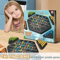 Chain Triangle Chess Game Triggle Rubber Band Game Educational Interactive Game Battle Set For Family Party Gift 2