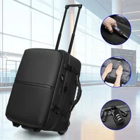 Travel Trolley vacuum compression business backpacks bags for Man Wheeled backpack On wheels luggage Rolling Bags For Boardable