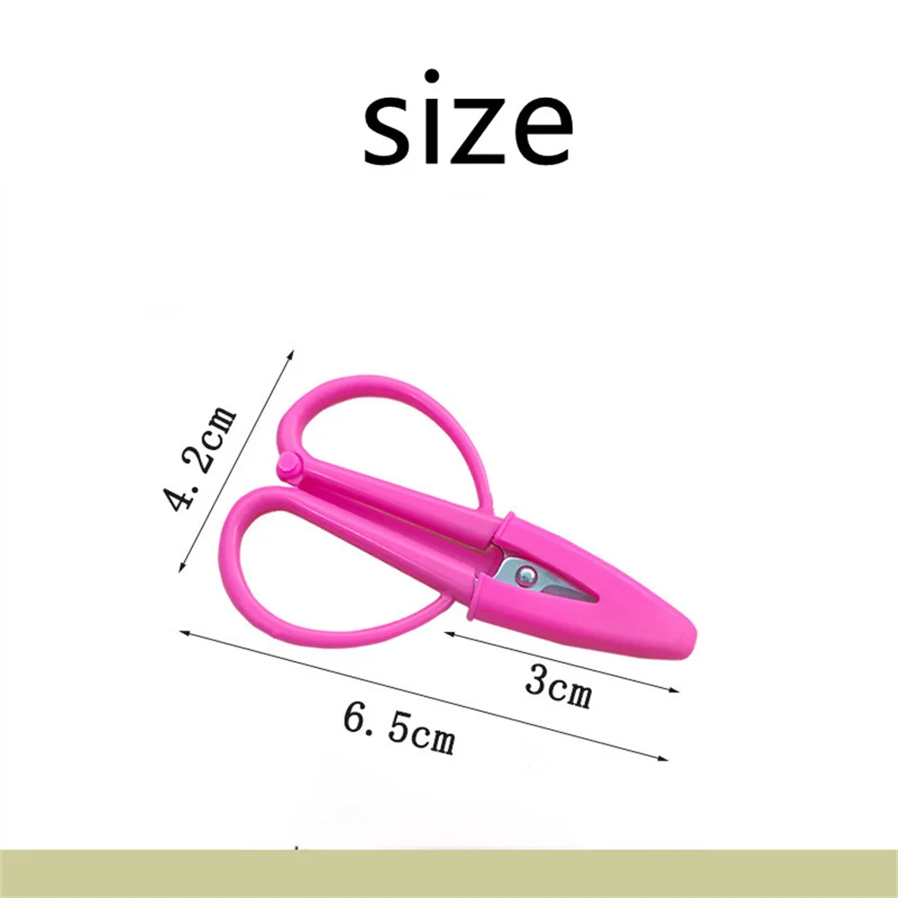 Funny Loop Scissors for Kids Teens Adults Colorful Looped, Mini Easy Grip Scissor  Adaptive Design Cutting for Small Hands Kawaii - AliExpress