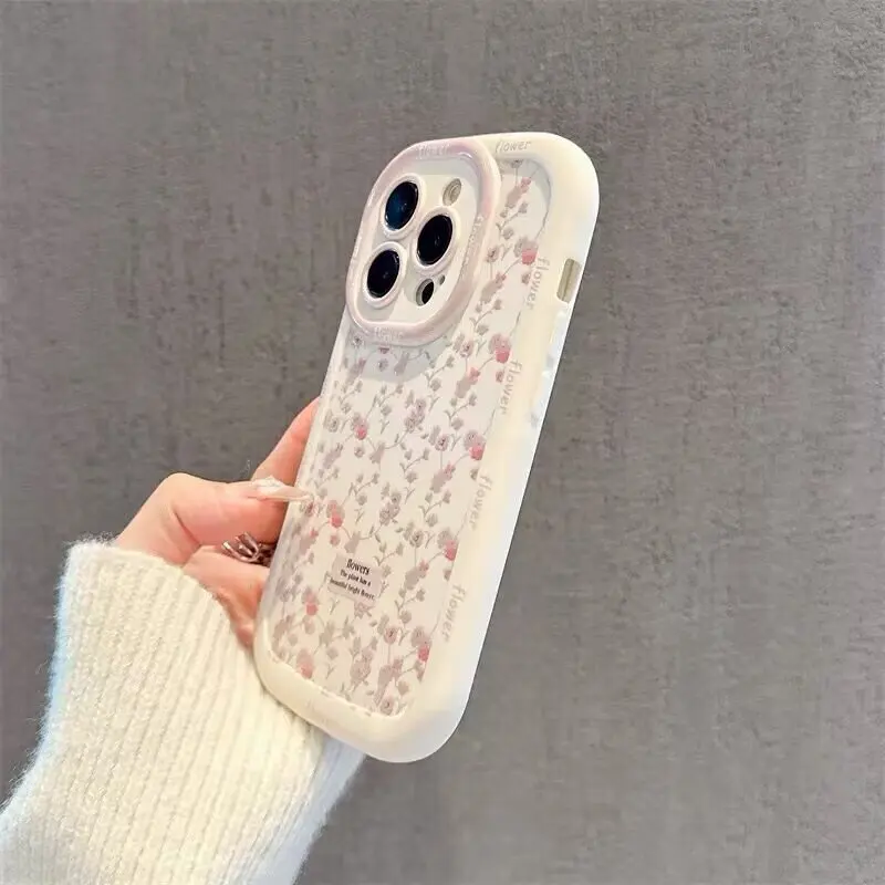 Puff Pink Purple Floral Flowers Phone Case Cover