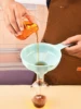 Plastic Wide Mouth Kitchen Funnel with Removable 5 Different Sizes Spout and Filter for Filling Small Bottles, Canning Funnel 4
