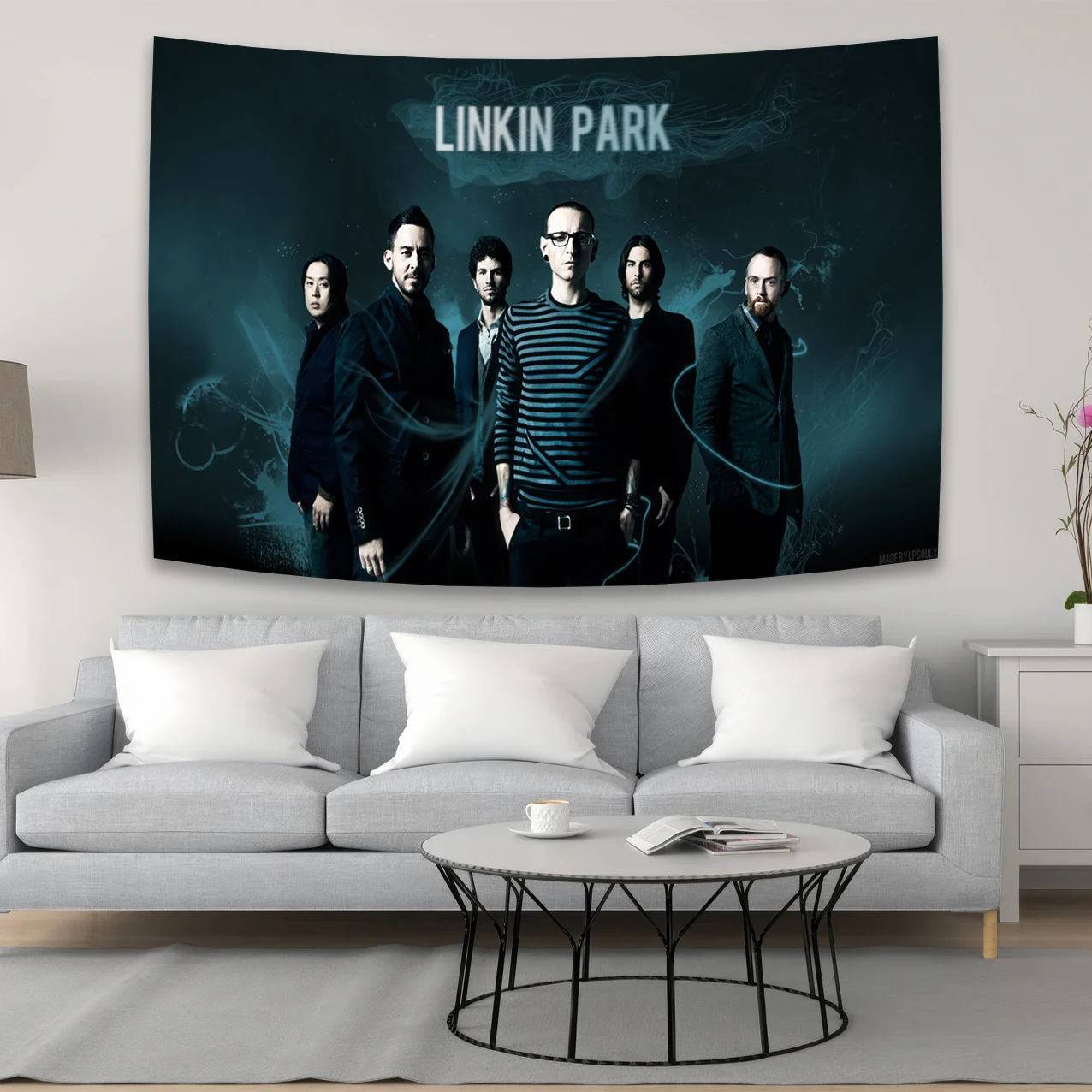 Rock Rap Tapestry Banner Flag Hippie Linkinparks Music Posters Wall Hanging Print Polyester Tapestry tapestry decorations