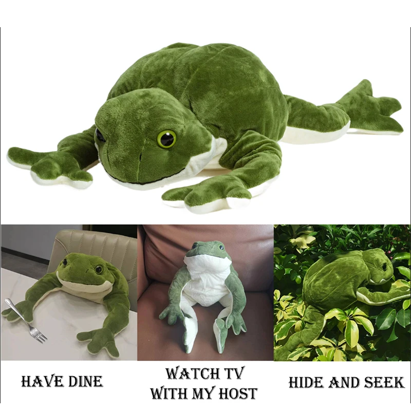 Realistic Kawaii Frog Plush Toy - Kawaii Fashion Shop