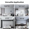 Set Led Track Lights Gu10 Replacement Track Lighting Ceiling Rail Spot Lights 5W Rail Lighting Clothing Store Shop Home 110-220V 6