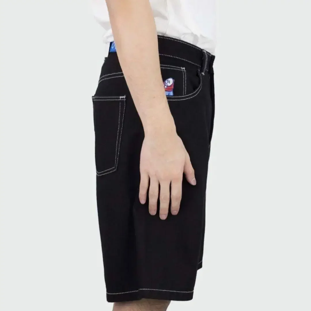 Harajuku Big Boy Y2K New High Quality Shorts Hip-hop Cartoon Embroidery Pattern Baggy Denim Shorts Street Wear for Men and Women