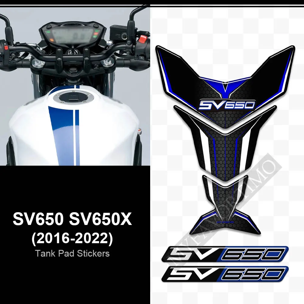 2016 2017 2018 2019 2020 2021 2022 For Suzuki SV650 SV650X SV 650 S X Tank Pad Protection Decal Gas Oil Fuel Tank Pad Protector