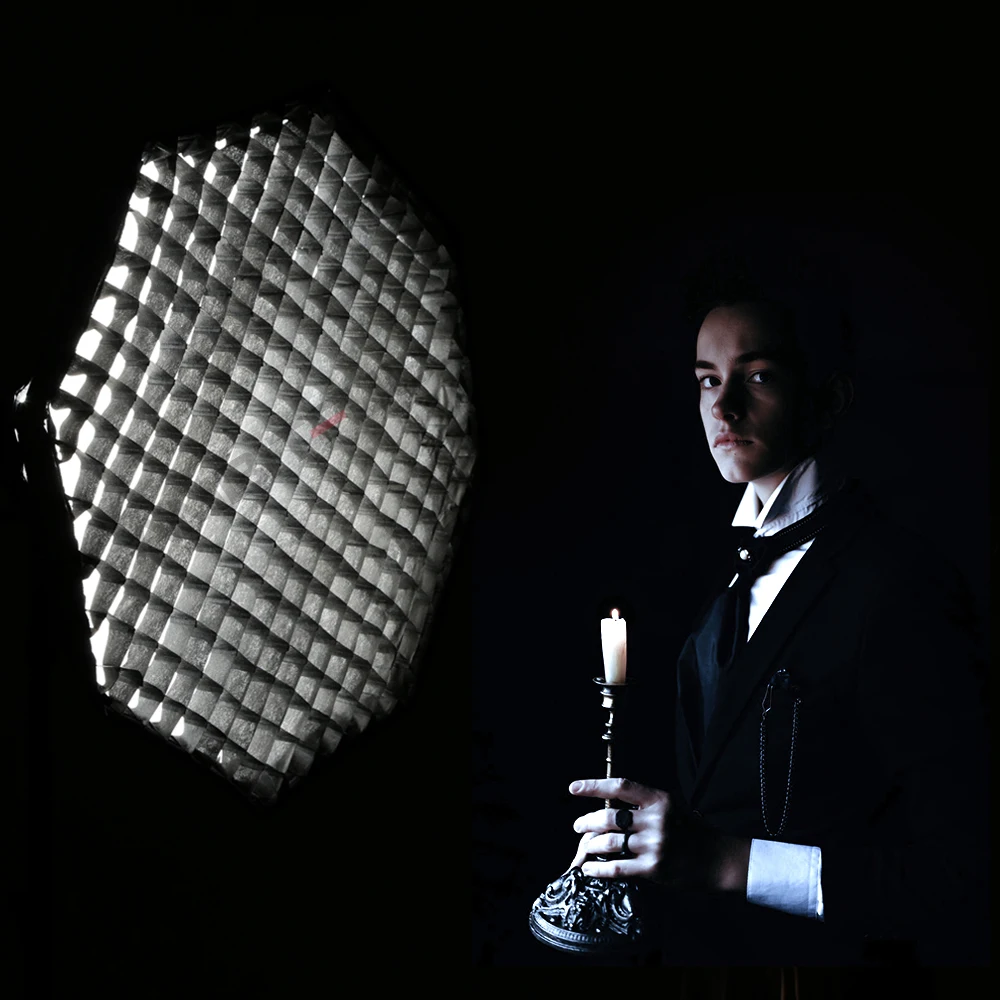 Godox 95cm 120cm 140cm Studio Octagon Honeycomb Grid Softbox Reflector softbox with Bowens Mount for Studio Strobe Flash Light photography softbox bowens mount softbox portable softbox photography lighting kit