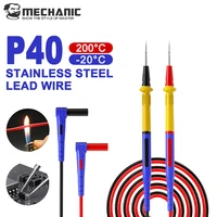 Stylo multimètre P40 1000V 20A pour multimètre numérique, tige de Test, fil de Silicone souple Anti-brûlure, stylo de Test à pointe supplémentaire 1