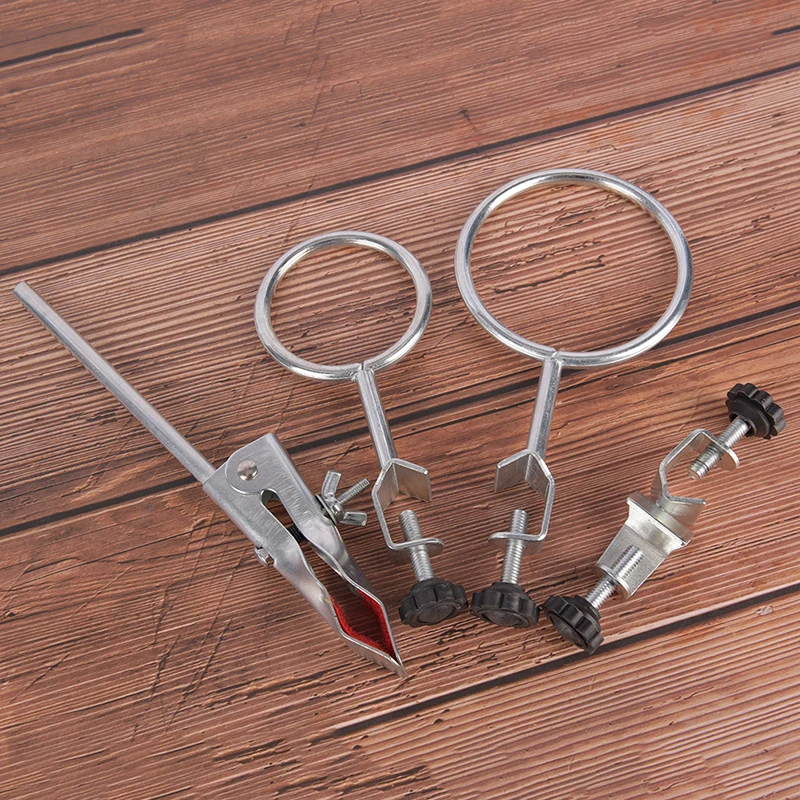 High Retort Stand Iron Stand 50CM With Clamp Clip Laboratory Ring School Education Supplies Educational Equipment Set