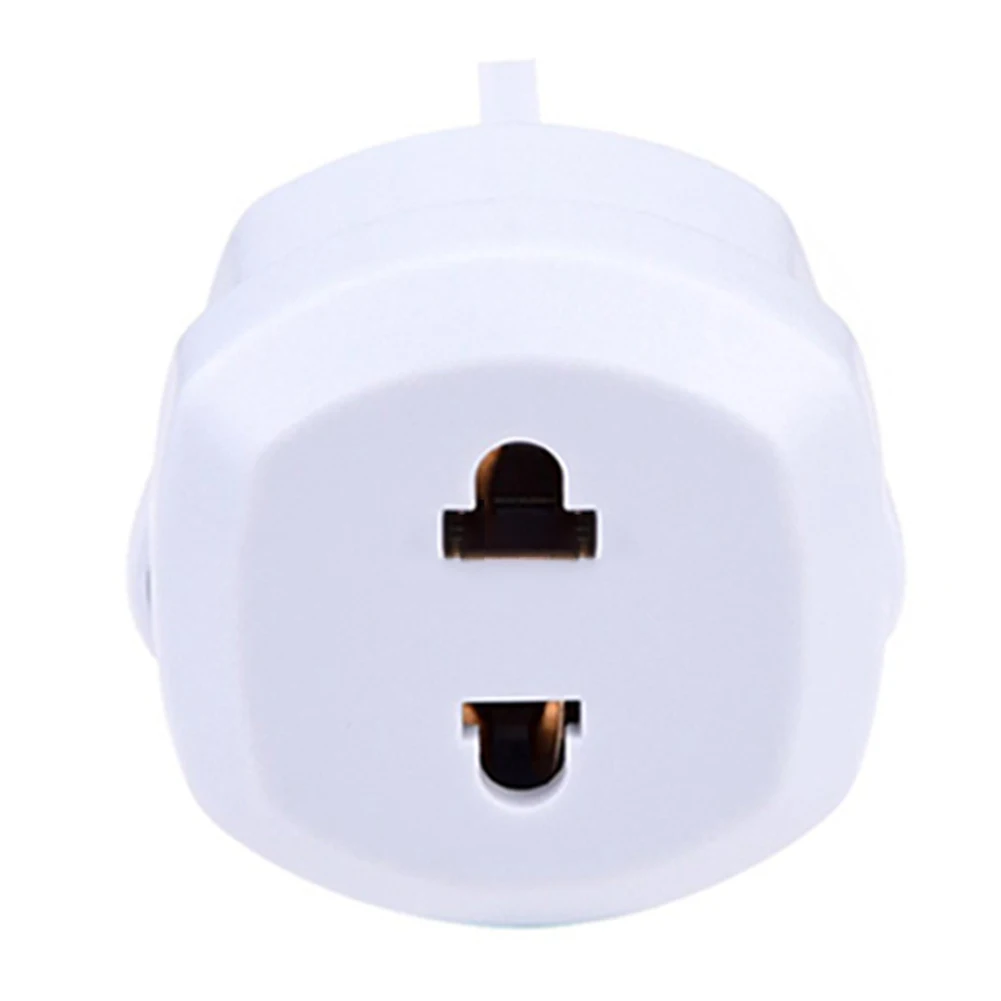 Abroad Socket Adapter 2-Pins To 3-Pins Plug EU TO UK ABS Home Power Conversion Brass Conductor Travel Lightweight