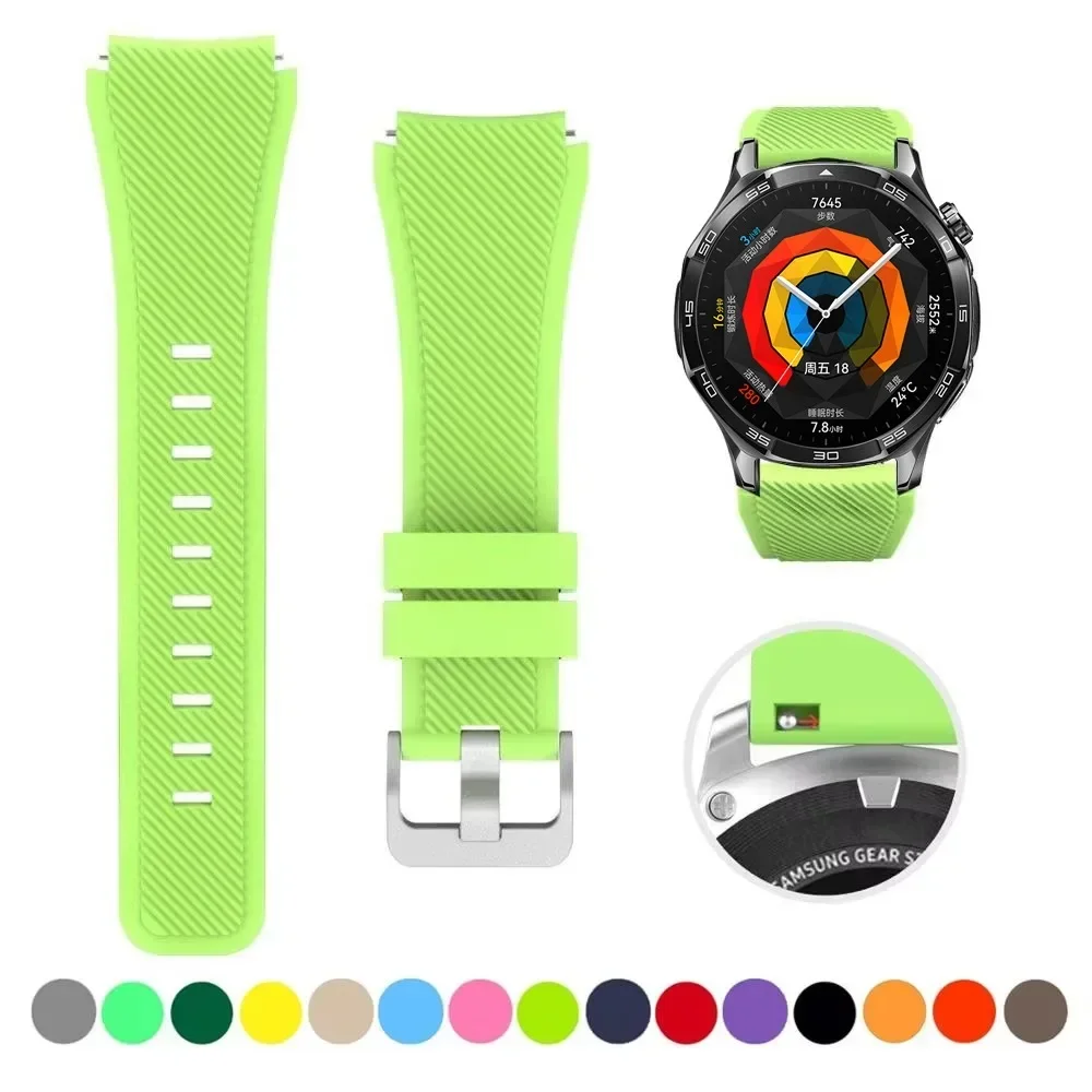 Silicone Smartwatch Strap - 22mm Soft Bracelet Belt