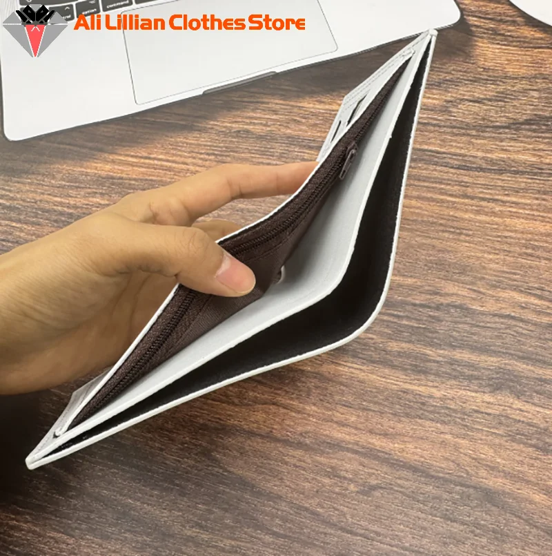 Men's Wallets With 100 US Dollar Pattern Funny Wallet For Boys Kids PU Leather Money Bag Gift Teens Students Purse Monederos - 5