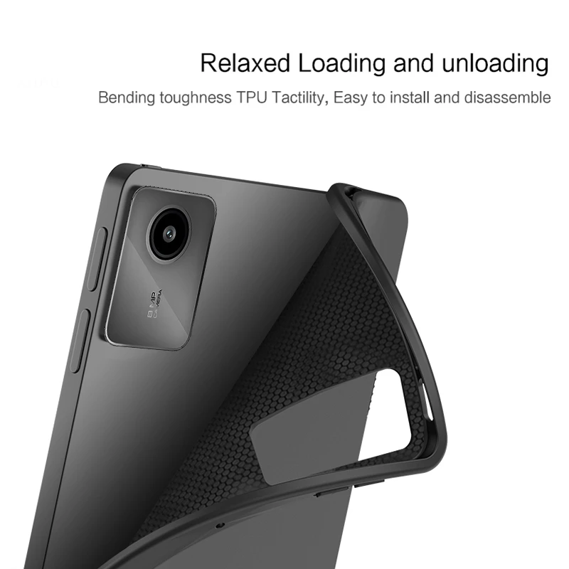 Premium Soft Silicon TPU Tablet Back Cover Case - 11 Inch